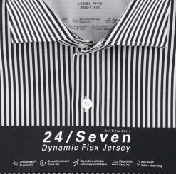 OLYMP Level Five Camicia Slim Fit Olymp In Jersey A Righe Nere -Meyer Shop 0 ed781166 706