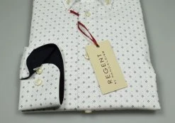 Regent By Pancaldi Camicia Pancaldi Regular Fit Button Down Cotone Stretch -Meyer Shop 0 edcd5510 1700