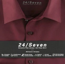 OLYMP No. Six Camicia Olymp In Jersey Bordeaux Super Slim Fit -Meyer Shop 0 f0a34ae4 706