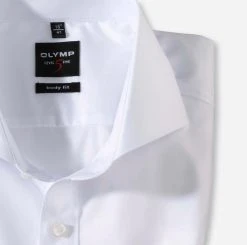 Camicia Bianca Con Polso Doppio Olymp Slim Fit