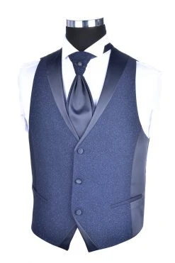 Baggi Men Smoking Blu Baggi Slim Fit Con Petto A Lancia