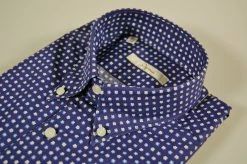 Camicia Ingram Blu Stampa A Fiori Collo Button Down -Meyer Shop 0 f360e437 1600