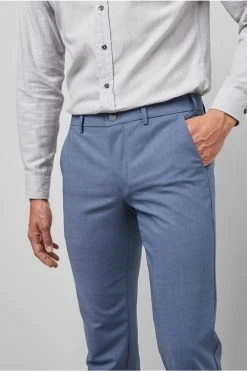 Pantalone Blue In Lana Bi-stretch M5 By Meyer Modern Fit