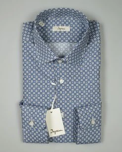 Camicia Ingram Slim Fit In Puro Cotone Stampato