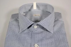 Camicia Ingram Slim Fit Fantasia Blu E Celeste
