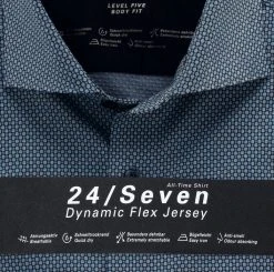 OLYMP Level Five Camicia Azzurra Olymp In Jersey Slim Fit