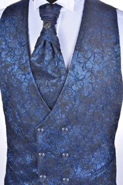 Baggi Men Abito Da Sposo Baggi Damascato Blu Marine Slim Fit -Meyer Shop 0 f9c4f53e 1200