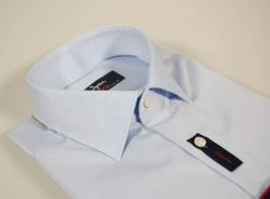 Camicia Ingram Cottonstir Celeste Slim Fit Cotone Twill -Meyer Shop 0 fb8a0687 1600