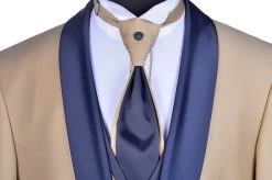 Baggi Men Smoking Beige Baggi Slim Fit Con Gilet E Plastron -Meyer Shop 0 fd58e663 1285