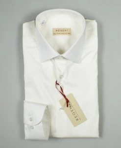 Regent By Pancaldi Camicia In Cotone Stretch Bianca Pancaldi Regular Fit -Meyer Shop 0 fed69e10 1200