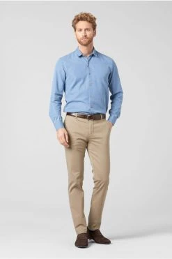 MEYER Exclusive Pantalone Meyer In Cotone Pima Stretch Modern Fit