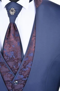 Baggi Men Abito Da Sposo Con Gilet E Cravatta Baggi Slim Fit -Meyer Shop 1004 2e768a15 1200