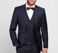 DIGEL Cerimonia Abito In Lana Stretch Digel Blu Scuro Con Gilet Vestibilità Slim Fit -Meyer Shop 1005 91c09dc6 1600