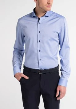 Camicia Slim Fit Eterna Puro Cotone No Stiro Con Interni In Contrasto -Meyer Shop 1008 c5625df7 1200