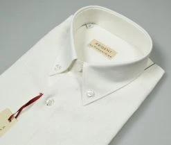 Regent By Pancaldi Camicia Pancaldi Button Down Maniche Corte In Misto Lino E Cotone -Meyer Shop 1012 26e901f3 1418