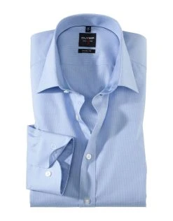Camicia A Quadretti Piccoli Olymp Level Five Slim Fit