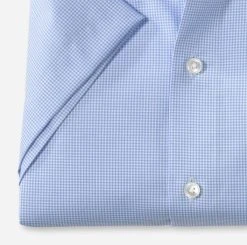 OLYMP Luxor Camicia Manica Corta Olymp A Quadretti In Cotone Facile Stiro Modern Fit -Meyer Shop 1016 a39886a3 706