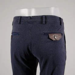 B SETTECENTO Made In Italy Pantalone Slim Fit Micro Fantasia B700 In Due Colori -Meyer Shop 718 3728fead 1204