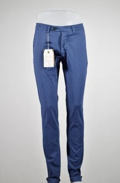 B SETTECENTO Made In Italy Pantalone A Fantasia Cotone Stretch Bsettecento Slim Fit In Tre Colori -Meyer Shop 718 6ae6d3f3 1200