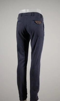 B SETTECENTO Made In Italy Pantalone Slim Fit Micro Fantasia B700 In Due Colori -Meyer Shop 718 6cf1b9ab 1200