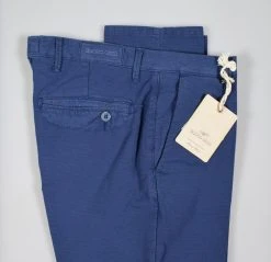 Pantalone Slim Fit In Cotone Operato Quota Otto In Quattro Colori -Meyer Shop 718 82a1a7ac 1240