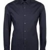 Camicia Ingram Slim Fit Cotone Popeline Elasticizzato Collo Italiano