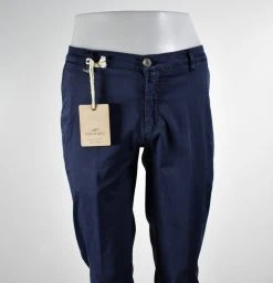 Pantalone In Gabardina Raso Stretch Quota Otto Slim Fit In Quattro Colori -Meyer Shop 718 e9b9b894 1200