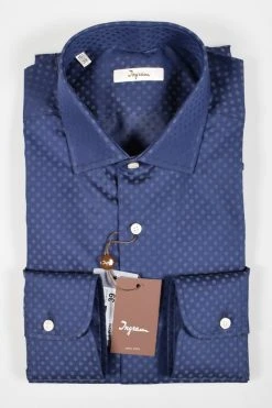 Camicia Ingram A Pois Modern Fit In Due Colori -Meyer Shop 718 f5901ee2 1200