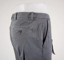 B SETTECENTO Made In Italy Pantalone Grigio Besettecento Slim Fit Cotone Stretch Micro Fantasia -Meyer Shop 822 3c7456cc 1265