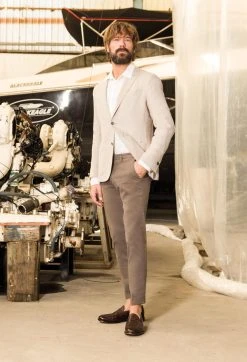 B SETTECENTO Made In Italy Pantalone B700 Slim Fit Cotone Stretch In 5 Colori Made In Italy