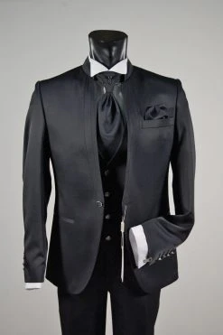 Abito Modello Guru Musani Milano Cerimonia Blu E Nero -Meyer Shop 823 f4b8b62d 1200