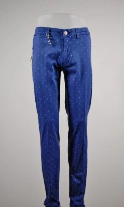 FRADI Made In Italy Pantalone Fradi Slim Fit A Pois Cotone Stretch In Due Colori -Meyer Shop 824 1de9e891 1200