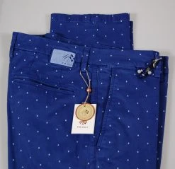 FRADI Made In Italy Pantalone Fradi Slim Fit A Pois Cotone Stretch In Due Colori -Meyer Shop 824 24b07ac6 1242