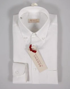 Regent By Pancaldi Camicia In Lino E Cotone Button Down Con Taschino -Meyer Shop 829 1939a756 1200