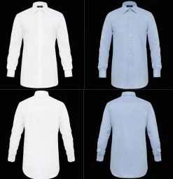 Camicia Ingram No Stiro Cotone Twill Liscio Vestibilità Regolare -Meyer Shop 829 41c2c3ea 704