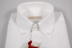 Regent By Pancaldi Camicia In Lino E Cotone Button Down Con Taschino