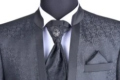 Baggi Men Abito Da Sposo Baggi Modello Alla Coreana Damascato Slim Fit -Meyer Shop 998 216b48bd 1700