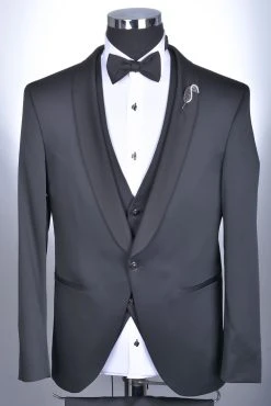 Baggi Men Abito Elegante Slim Fit Con Collo A Scialle Completo Di Gilet E Papillon -Meyer Shop 998 7fe01b56 1700