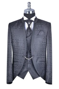 Baggi Men Abito Da Sposo Baggi Modello Coreano Damascato Slim Fit -Meyer Shop 998 ab4e6af6 1200