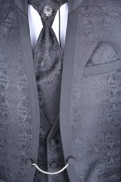 Baggi Men Abito Da Sposo Baggi Modello Coreano Damascato Slim Fit