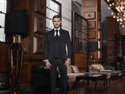 Baggi Men Abito Baggi Modello Alla Coreana Damascato Slim Fit -Meyer Shop 998 e4af421f 1700