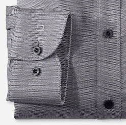 Camicia Olymp Level Five In Cotone Twill Oxford Slim Fit
